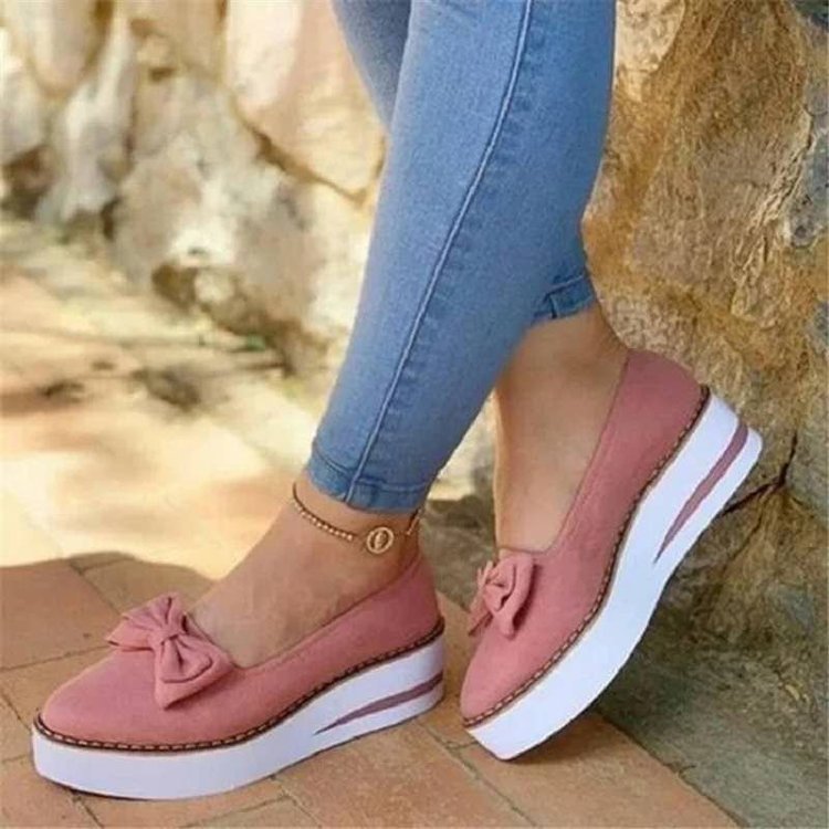 Ortho Welt Damen Orthopedic Schuhe – Schleife & Atmungsaktiv