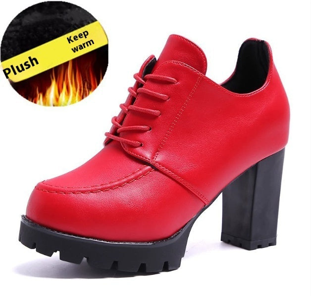 Ortho Welt Shoes With Unique Thick Heels And Platform