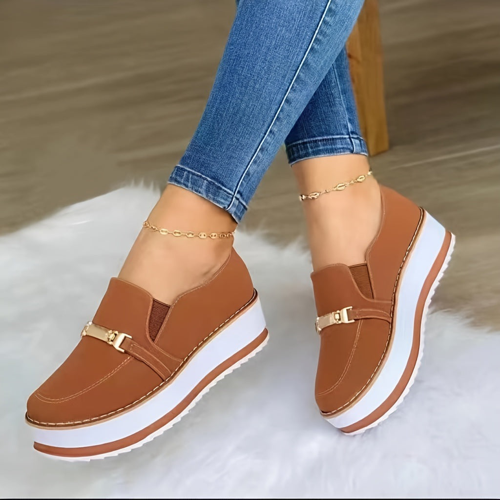 Ortho Welt Muffin Platform Shoes - Casual Elegance