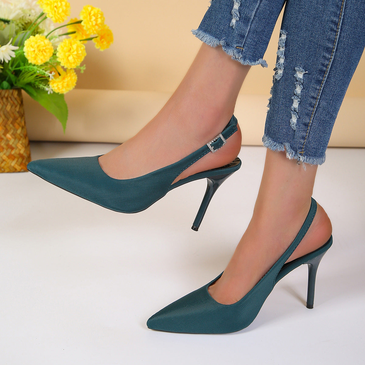 Ortho Welt Slingback Stiletto Pumps - Orthopedic Design