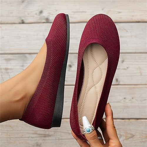 Ortho Welt Damen Orthopädische Strick-Ballerinas Komfort