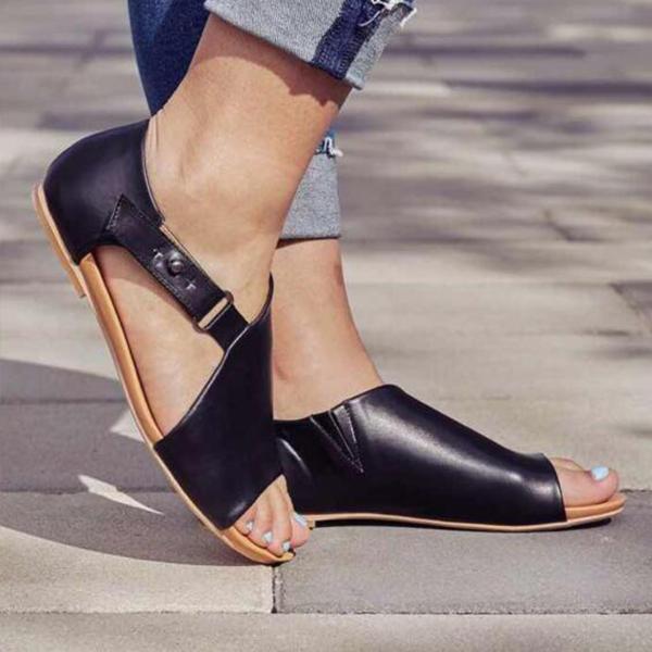 Ortho Welt Damen Orthopädische Ledersandalen - Verstellbar
