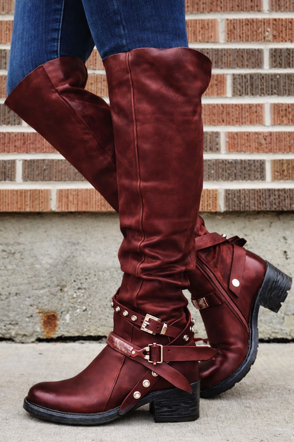 Ortho Welt Damen Orthopädische Stiefel mit Schnallen