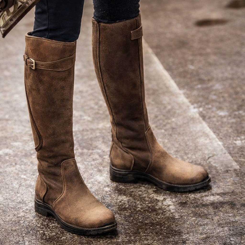 Ortho Welt Kniehohe Reitstiefel - Orthopedic Komfort