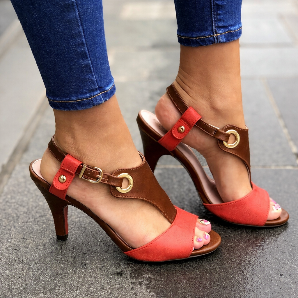 Ortho Welt Sandalen Damen - Orthopedic High Heel Komfort