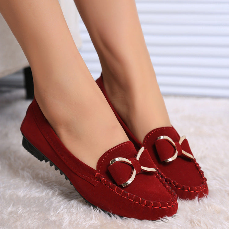 Ortho Welt Flat Shoes With Bow - Elegance And Comfort