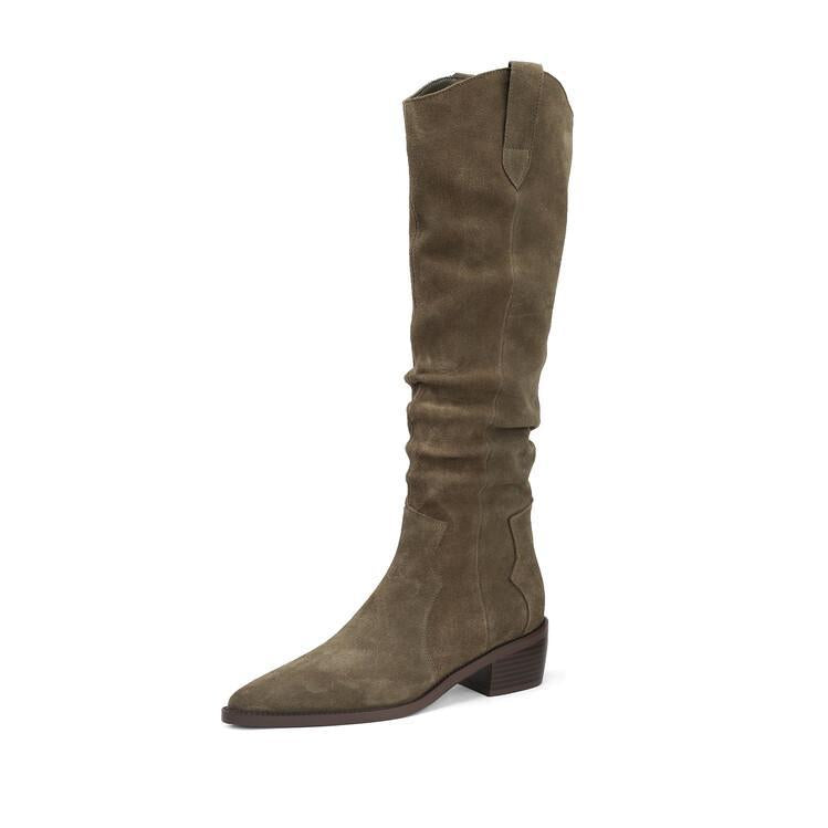 Ortho Welt Slouch Suede Boots - Orthopedic Comfort