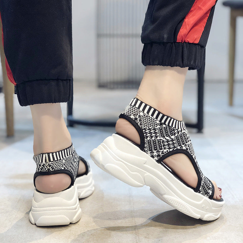 Ortho Welt Woven Fluff Sandals - Comfort And Unique Style