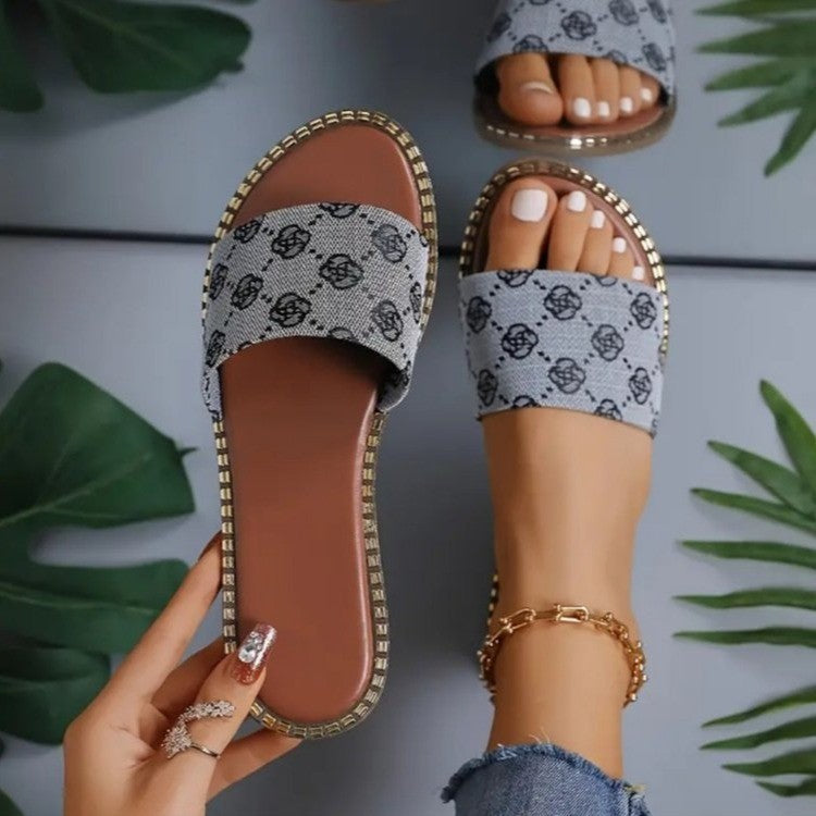 Ortho Welt Floral Flat Sandals - Comfort And Unique Style