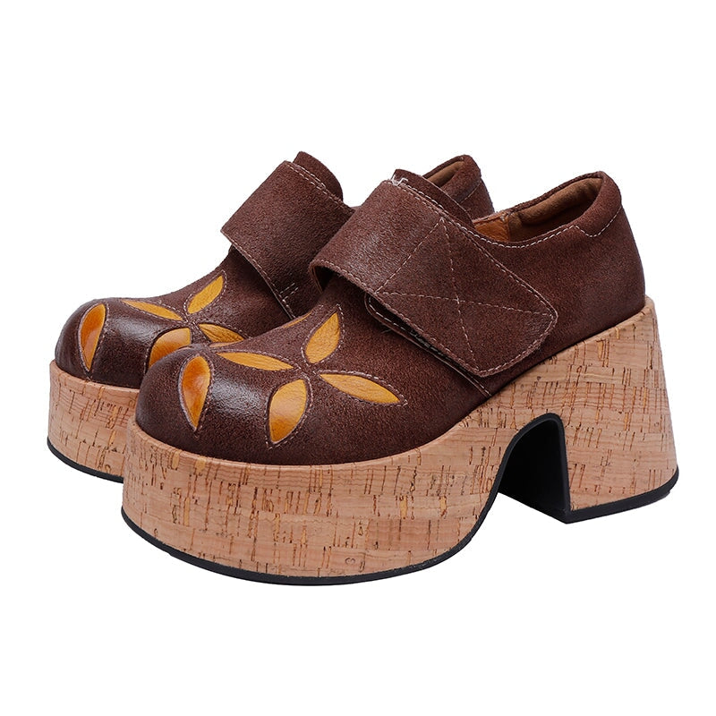 Ortho Welt Retro Leder-Clogs Damen – Orthopädischer Absatz