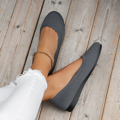 Ortho Welt Damen Orthopädische Strick-Ballerinas Komfort