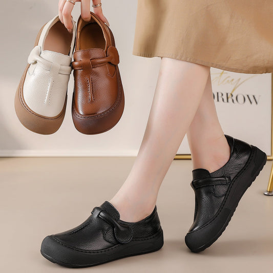 Ortho Welt Soft Leather Mother'S Shoes - Unique Vintage Comfort