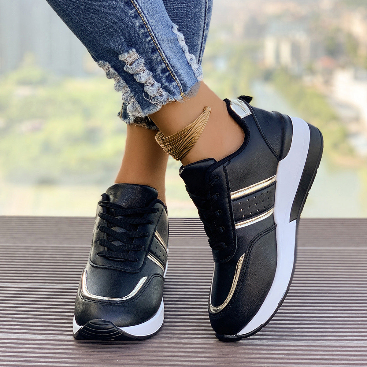 Ortho Welt Thick-Sole Sneakers - Unique And Comfortable Style