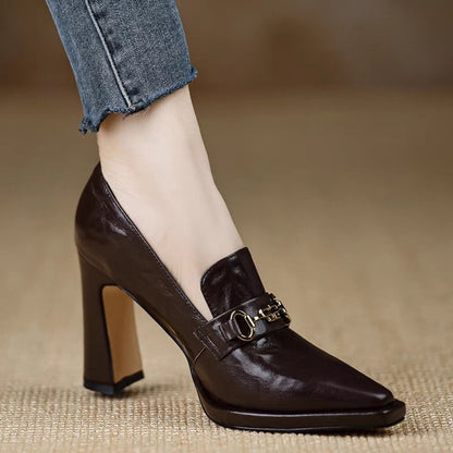 Ortho Welt Retro Chunky Heeled Professional Pumps