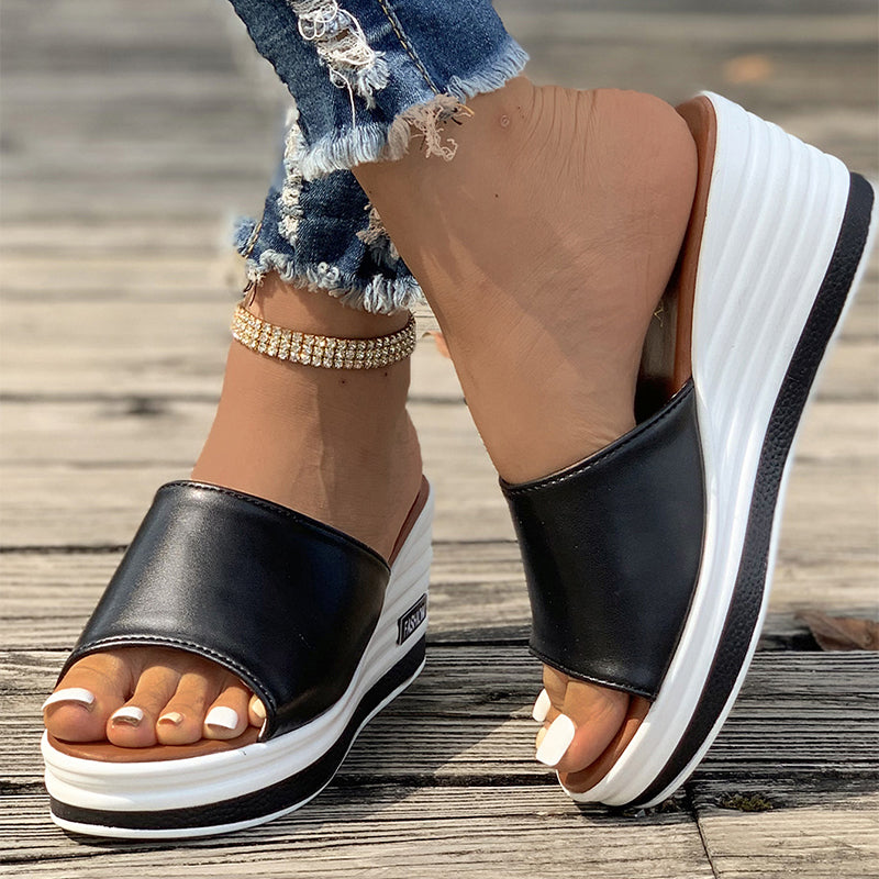 Ortho Welt Fish Mouth Heeled Sandals: Unique Summer Elegance