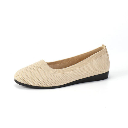 Ortho Welt Comfortable Flat Shoes In Knitted Mesh