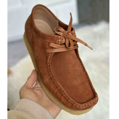 Ortho Welt Leather Lace-Up Shoes With A Thick, Unique Sole