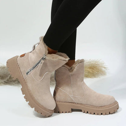 Ortho Welt Winter Boots - Orthopedic, Faux Fur, Zipper