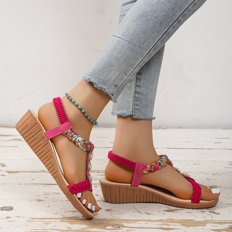 Ortho Welt Bohemian Braided Sandals  - Unique And Elegant