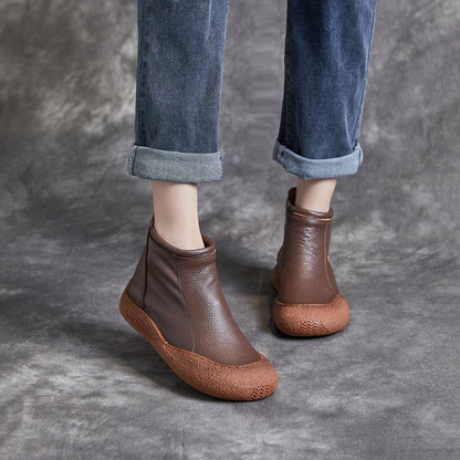 Ortho Welt Damen Ankle Boots – Orthopedic Rindsleder Komfort