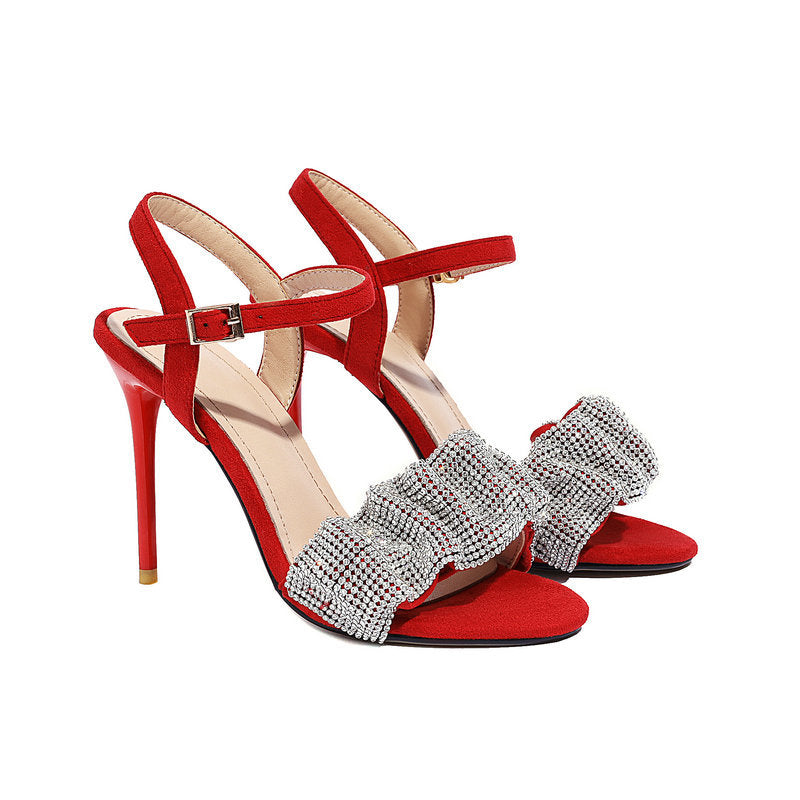 Ortho Welt Stiletto-Pumps – Kristallschleife & Orthopedic