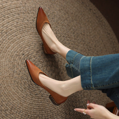 Ortho Welt Orthopedic Low-Cut Pointed Toe Shoes - Comfort