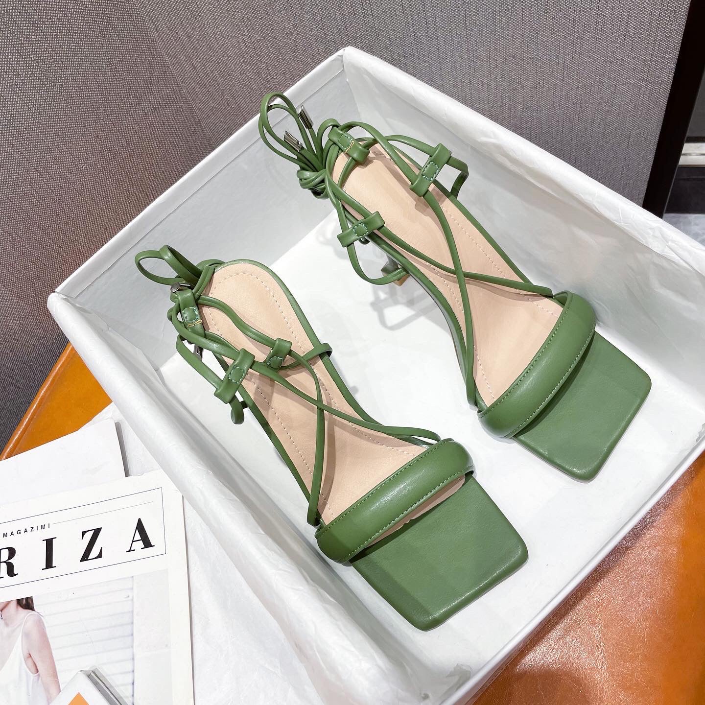 Ortho Welt Cut-Out Stiletto Heels With Ankle Strap - Unique Elegance