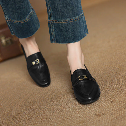 Ortho Welt Leder Loafer – Orthopedic Komfort, niedriger Absatz