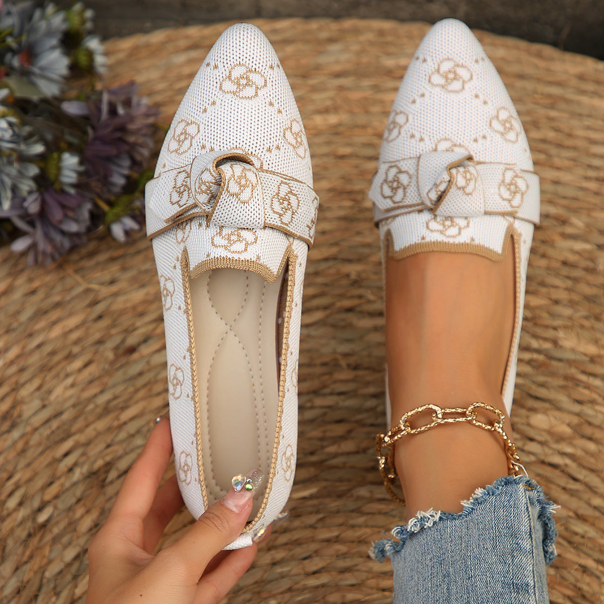 Ortho Welt Comfortable Non-Slip Knotted Loafers