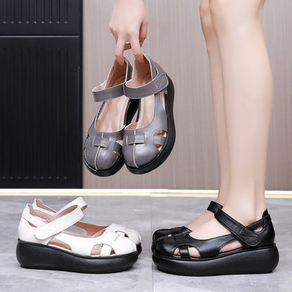 Ortho Welt Genuine Leather Roman Sandals - Unique Elegance