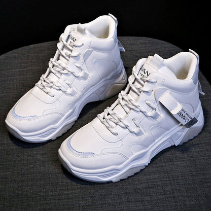 Ortho Welt White High-Top Sneakers - Unique And Trendy Style