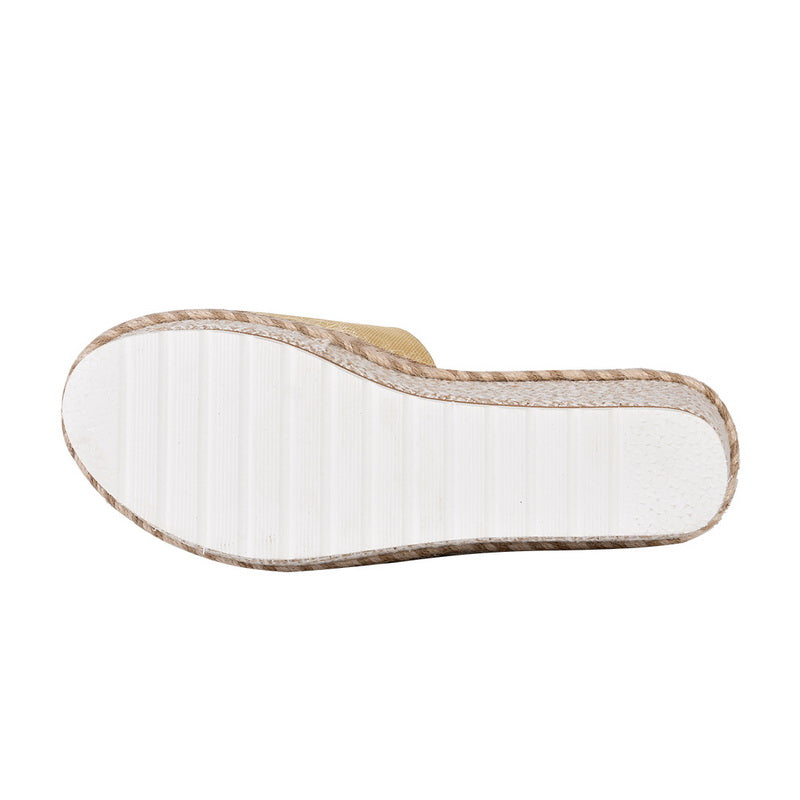 Ortho Welt Platform Wedge Sandals - Unique Elegance