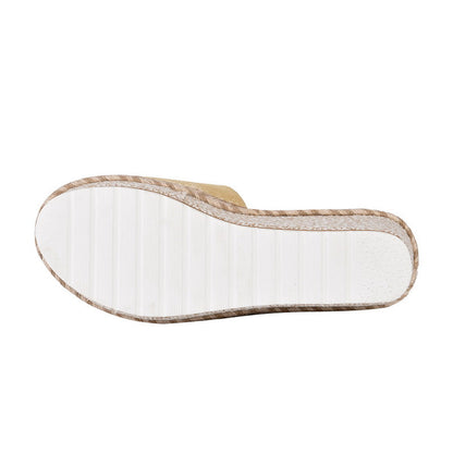 Ortho Welt Platform Wedge Sandals - Unique Elegance