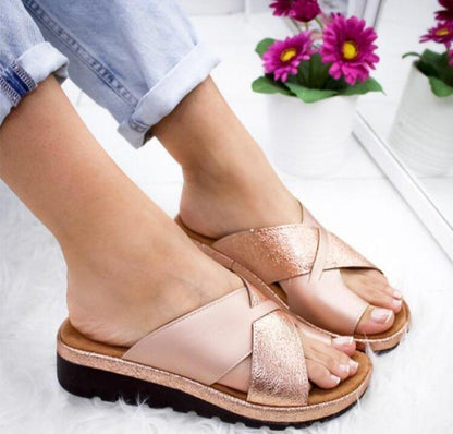 Ortho Welt Damen Orthopedic Sandalen - Keilabsatz & Komfort