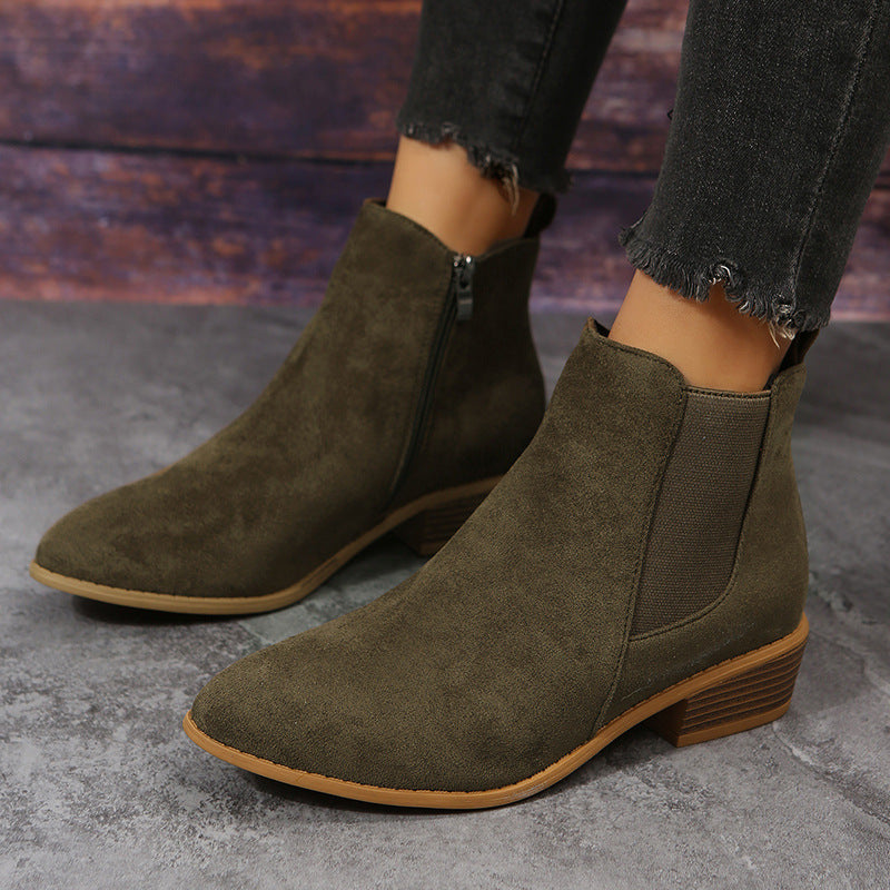 Ortho Welt Wildleder Ankle Boots - Orthopedic Komfort