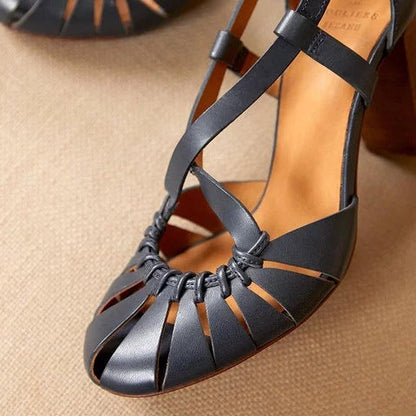 Bree | Retro-Sandalen mit Blockabsatz – Bequemes Riemchendesign