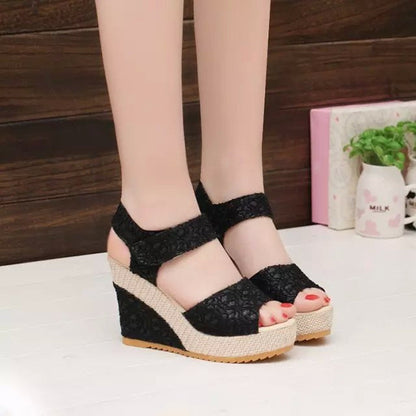 Ortho Welt Flat-Bottomed High-Heeled Sandals - Unique Elegance