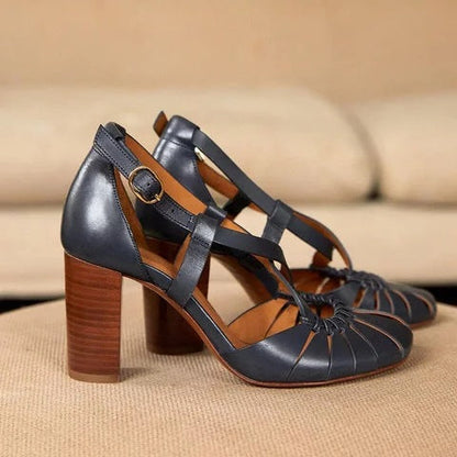 Bree | Retro-Sandalen mit Blockabsatz – Bequemes Riemchendesign