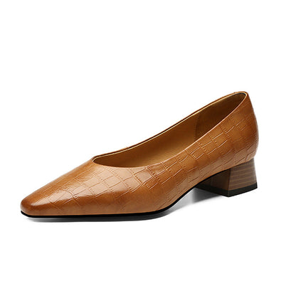 Ortho Welt Pointed Toe Orthopedic Low Heel Shoes