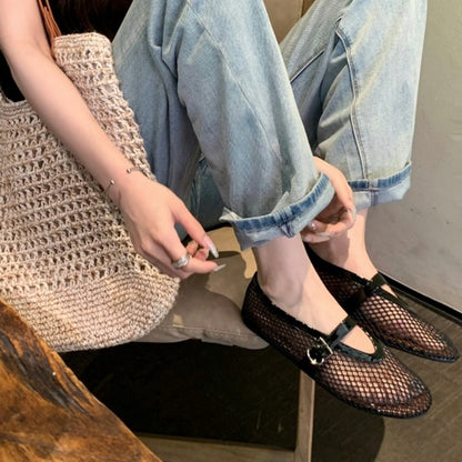 Ortho Welt Ankle Boots In Breathable Mesh - Unique Elegance
