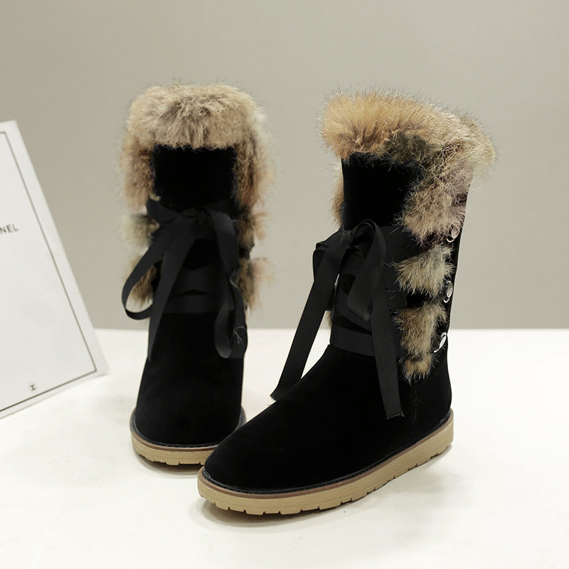 Ortho Welt Winter Boots - Suede, Fur Trim, Orthopedic Comfort