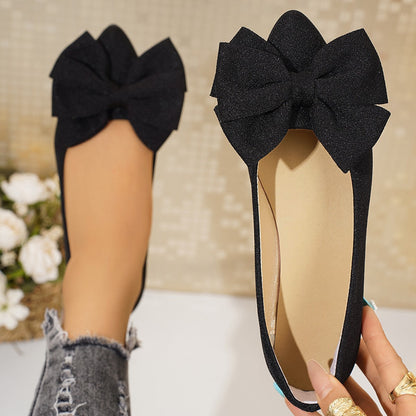 Ortho Welt Slip-On Shoes In Larger Sizes With An Elegant Bow