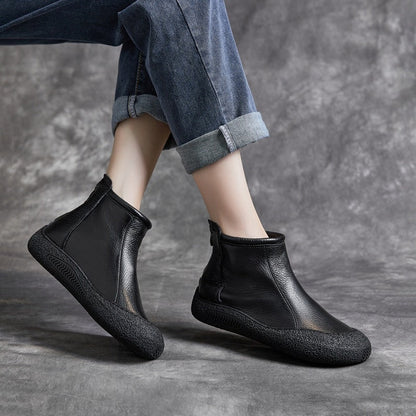Ortho Welt Damen Ankle Boots – Orthopedic Rindsleder Komfort