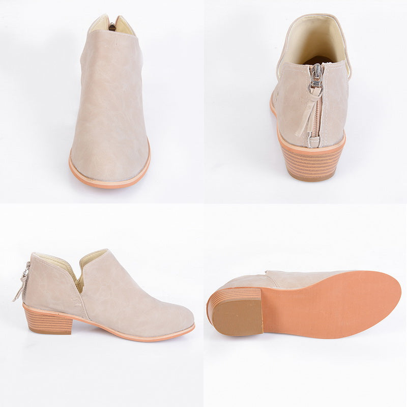 Ortho Welt Retro High Heel Ankle Boots - Unique Autumn