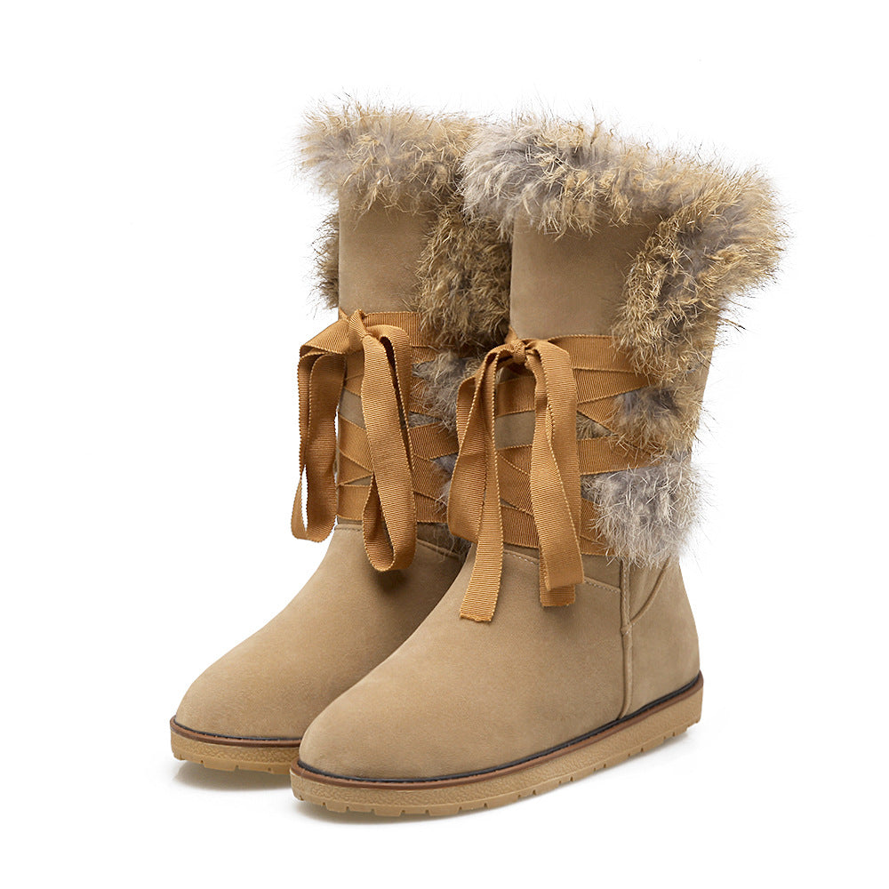 Ortho Welt Winter Boots - Suede, Fur Trim, Orthopedic Comfort