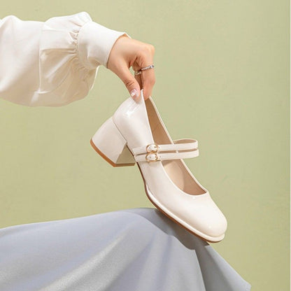 Ortho Welt Mary Jane Heeled Shoes, French Style For Spring