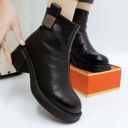 Ortho Welt Orthopedic Mid Heel Boots - Support & Comfort