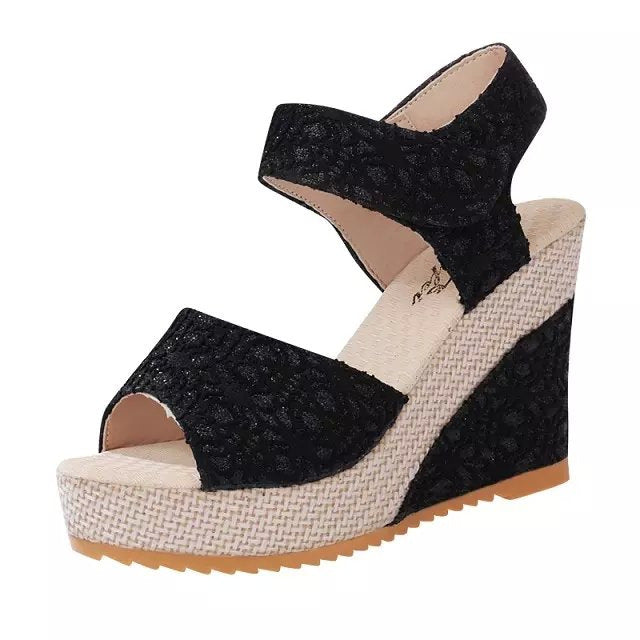 Ortho Welt Flat-Bottomed High-Heeled Sandals - Unique Elegance