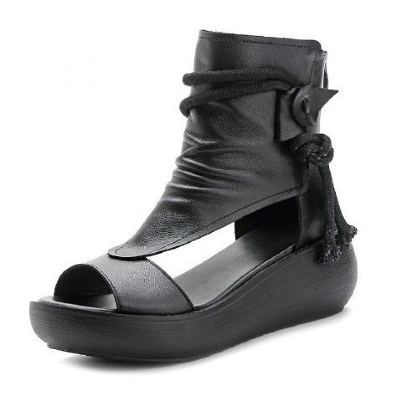 Ortho Welt Keilsandalen Leder Boho – Orthopedic Komfort