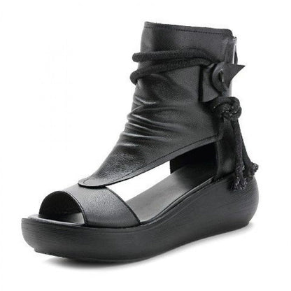 Ortho Welt Keilsandalen Leder Boho – Orthopedic Komfort